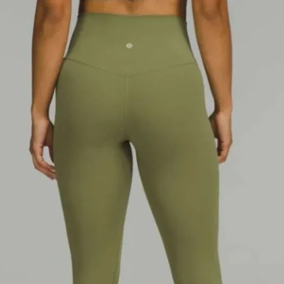 Lululemon Align High-Rise Pant 25" - Bronze Green Size 8 - Picture 2 of 6